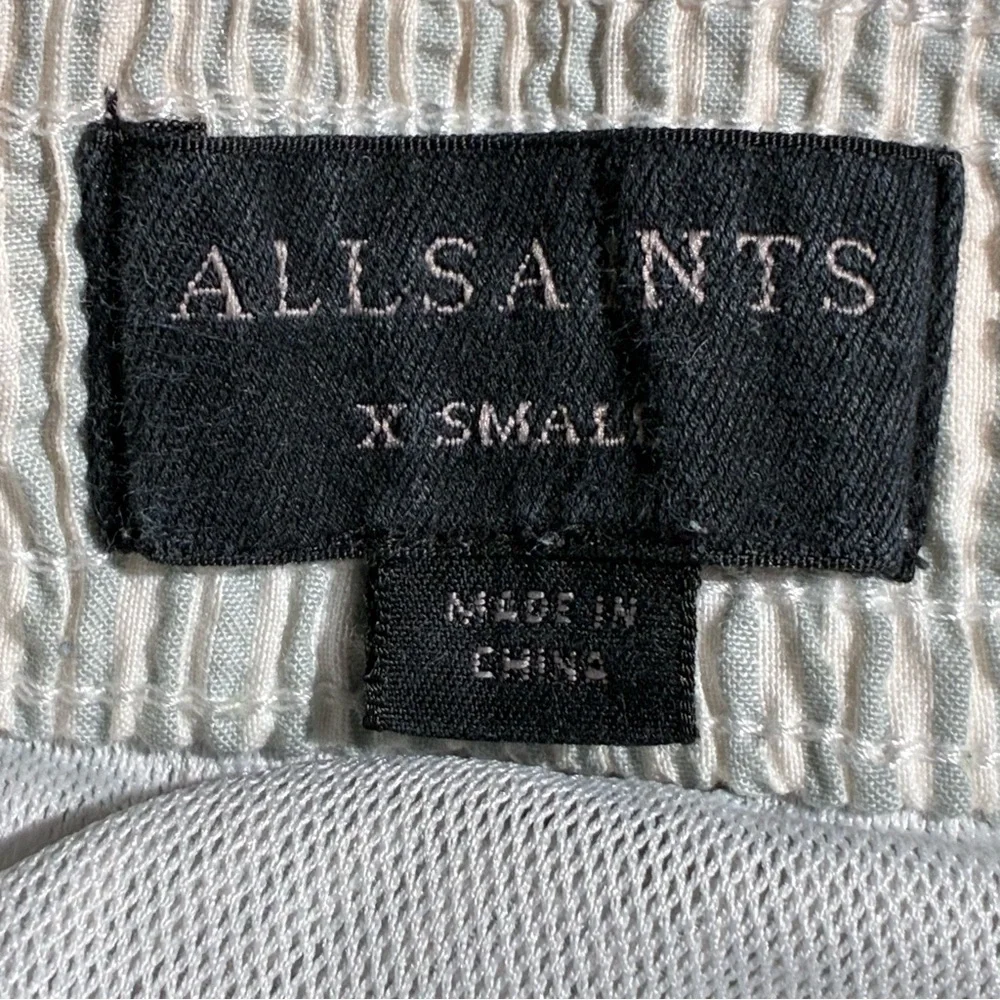 Allsaints Seersucker Swim Trunks Shorts - Picture 5 of 6
